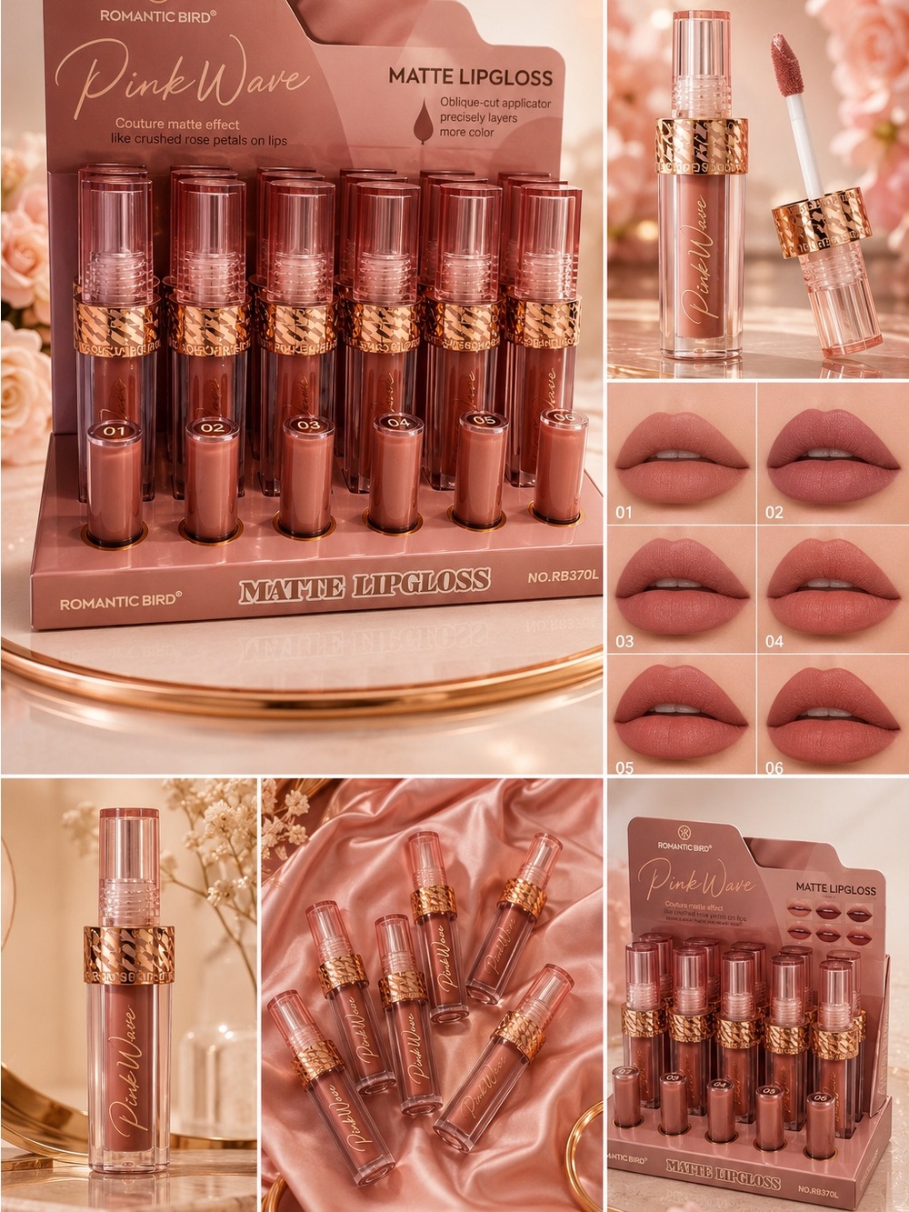 Pink Wave Matte Lipgloss - Nude Pink